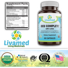 Load image into Gallery viewer, Ocu Complete® with Lutein Caps 60 Count