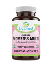 Load image into Gallery viewer, Livamed - Food Rich Women's Multi Veg Tabs - Livamed Vitamins