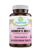 Load image into Gallery viewer, Livamed - Food Rich Women's Multi Veg Tabs - Livamed Vitamins