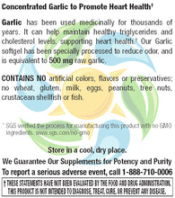 Load image into Gallery viewer, Garlic 500 mg 100:1 Extract Odor-Reduced Softgels 250 Count