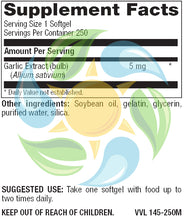 Load image into Gallery viewer, Garlic 500 mg 100:1 Extract Odor-Reduced Softgels 250 Count