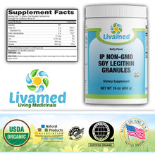 Load image into Gallery viewer, IP Non-GMO Soy Lecithin Granules 16 oz Count