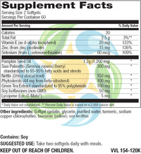 Load image into Gallery viewer, Prostate Support Softgels with Phytosterols 120 Count