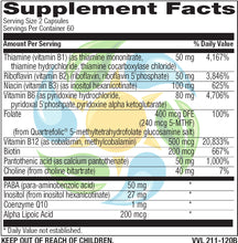 Load image into Gallery viewer, Coenzyme Methyl B-Complex 120 Count