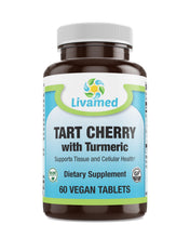 Load image into Gallery viewer, Livamed - Tart Cherry with Turmeric Veg Tabs 60 Count - Livamed Vitamins