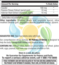 Load image into Gallery viewer, HI Potency B-Stress Veg Tabs 180 Count
