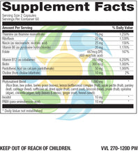 Load image into Gallery viewer, Phytonutrient Based B-Complex Veg Caps  120 Count
