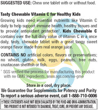 Load image into Gallery viewer, Kids Chewable C 100 mg Veg Tabs 60 Count