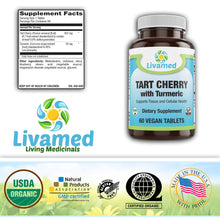 Load image into Gallery viewer, Tart Cherry with Turmeric Veg Tabs 60 Count