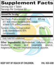 Load image into Gallery viewer, Tart Cherry with Turmeric Veg Tabs 60 Count