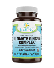 Load image into Gallery viewer, Livamed - Ultimate Ginger Complex® with Standardized Ginger Veg Caps 60 Count - Livamed Vitamins
