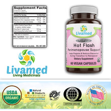 Load image into Gallery viewer, Hot Flash Perimenopause Support Veg Caps 60 Count