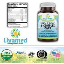 Load image into Gallery viewer, B-Complex Veg Caps - Whole Food Essentials   60 Count