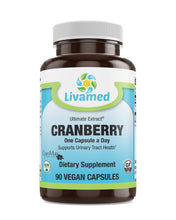 Load image into Gallery viewer, Livamed - Cranberry (Cran-Max®) Veg Caps 90 Count - Livamed Vitamins
