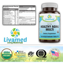 Load image into Gallery viewer, Healthy Aging Multi Iron Free Veg Tabs 120 Count