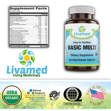 Load image into Gallery viewer, Basic Multi® Veg Tabs 180 Count