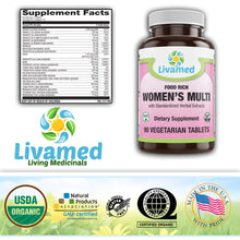 Load image into Gallery viewer, Food Rich Women's 45+ Multi Veg Tabs