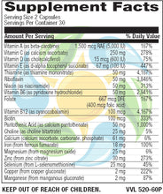 Load image into Gallery viewer, Ultimate Capsule® Multivitamin Multimineral Complete Veg 60 Count