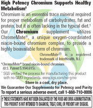 Load image into Gallery viewer, Chromium Picolinate 200 mcg (ChromeMate® GTF) Veg Tabs 120 Count