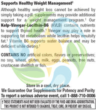 Load image into Gallery viewer, Kelp Vinegar Lecithin B6 (KLVB) Veg Cap 100 Count