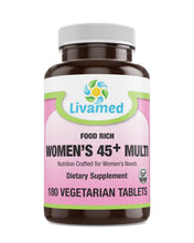 Load image into Gallery viewer, Livamed - Food Rich Women's 45+ Multi Veg Tabs - Livamed Vitamins