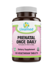 Load image into Gallery viewer, Livamed - Prenatal Once Daily Veg Tabs  120 Count - Livamed Vitamins