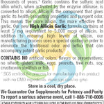 High Allicin Garlic 500 mg Odor Free Veg Tabs 60 Count