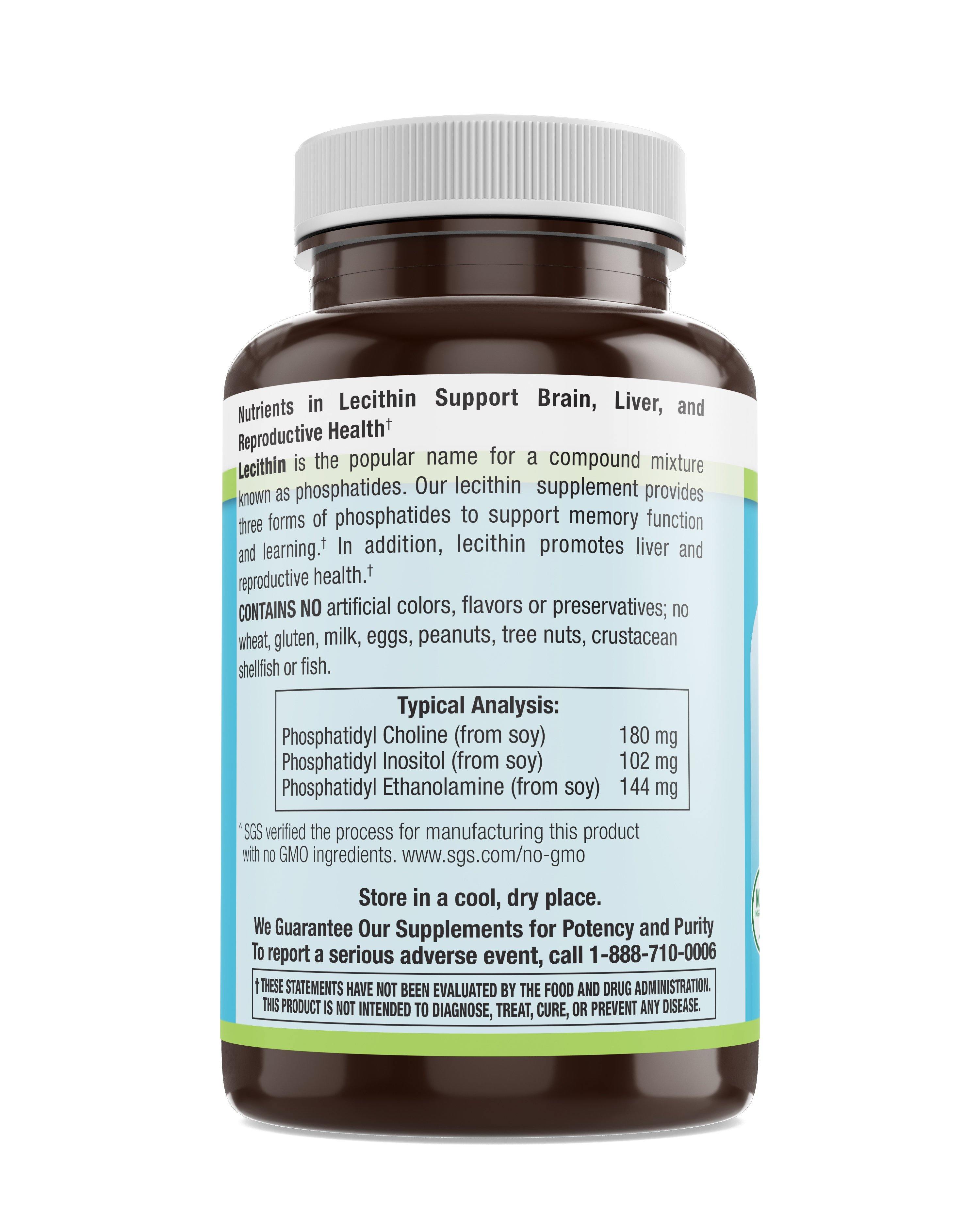Livamed - Lecithin 1,200 mg Softgels 200 Count - Livamed Vitamins