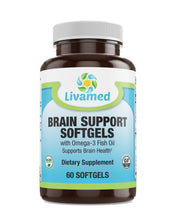 Load image into Gallery viewer, Livamed - Brain Support Softgels with Omega-3 Fish Oil 60 Count - Livamed Vitamins
