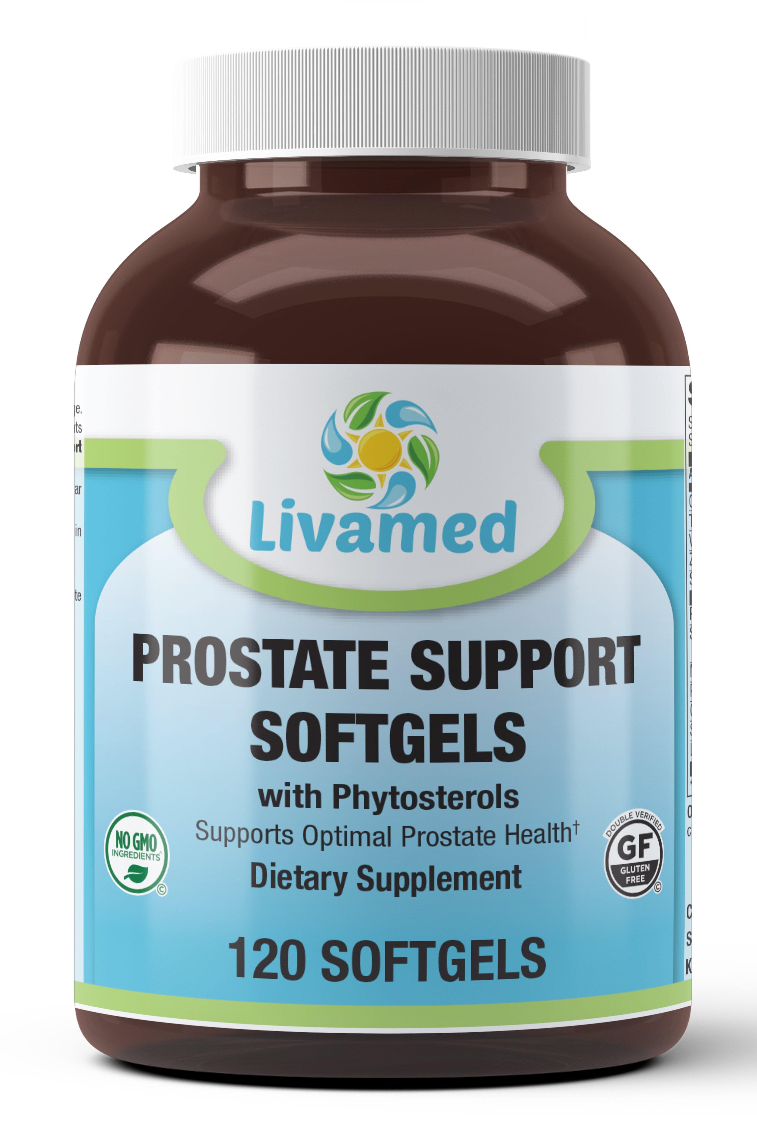 Livamed - Prostate Support Softgels with Phytosterols 120 Count - Livamed Vitamins