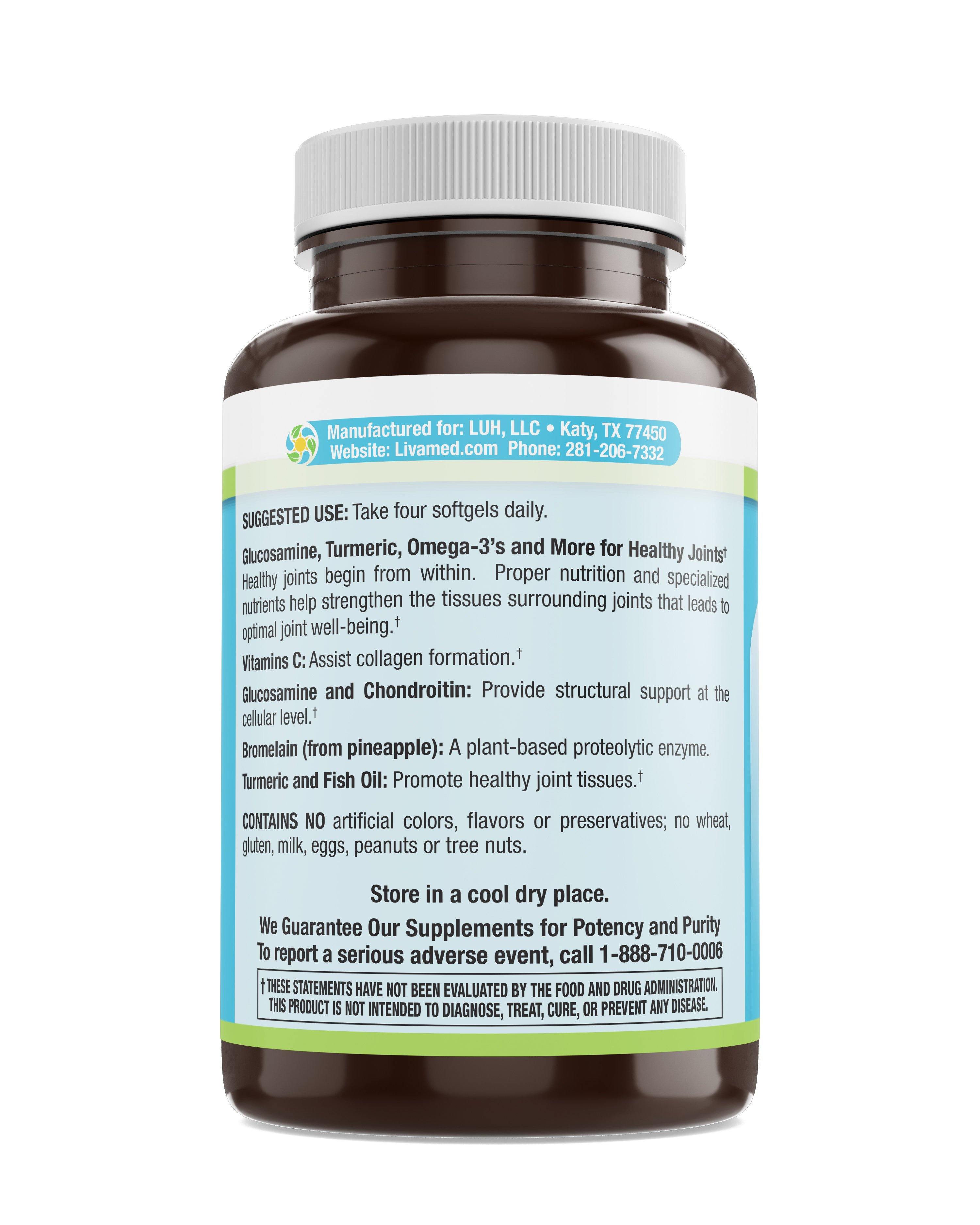 Livamed - Joint Support Softgels 120 Count - Livamed Vitamins