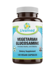 Load image into Gallery viewer, Livamed - Vegetarian Glucosamine 750 mg Veg Caps 120 Count - Livamed Vitamins
