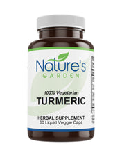 Load image into Gallery viewer, Nature&#39;s Garden -Turmeric  - 60 Liquid Veggie Caps
