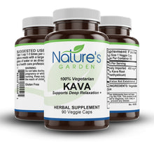 Load image into Gallery viewer, Kava (Vanuatu) - 90 Veggie Caps with 400mg Wild Vanuatu Kava Root Extract
