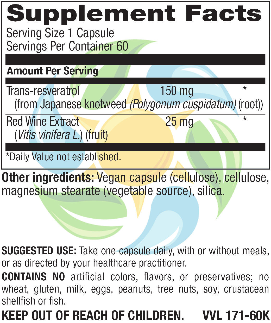 Resveratrol 150 mg Veg Caps   60 Count