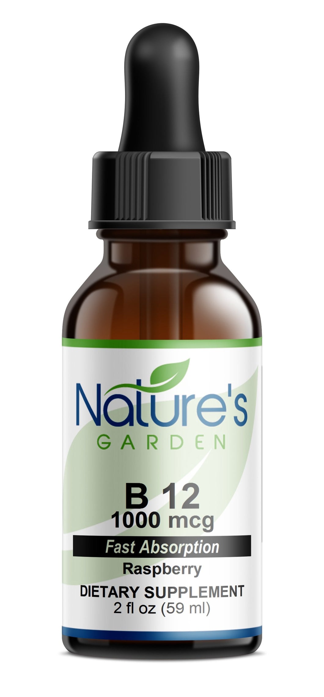 B12 Drops 1000 mcg/ml  - 2 oz Liquid Vitamins