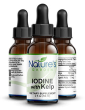 Load image into Gallery viewer, Iodine w/ Kelp - 2 oz Liquid Vitamins - Kosher/Vegan - 1300 Servings - Helps Support Thyroid Health
