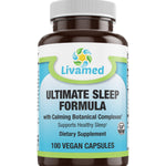 Livamed - Ultimate Sleep Formula Veg Caps 100 Count - Livamed Vitamins