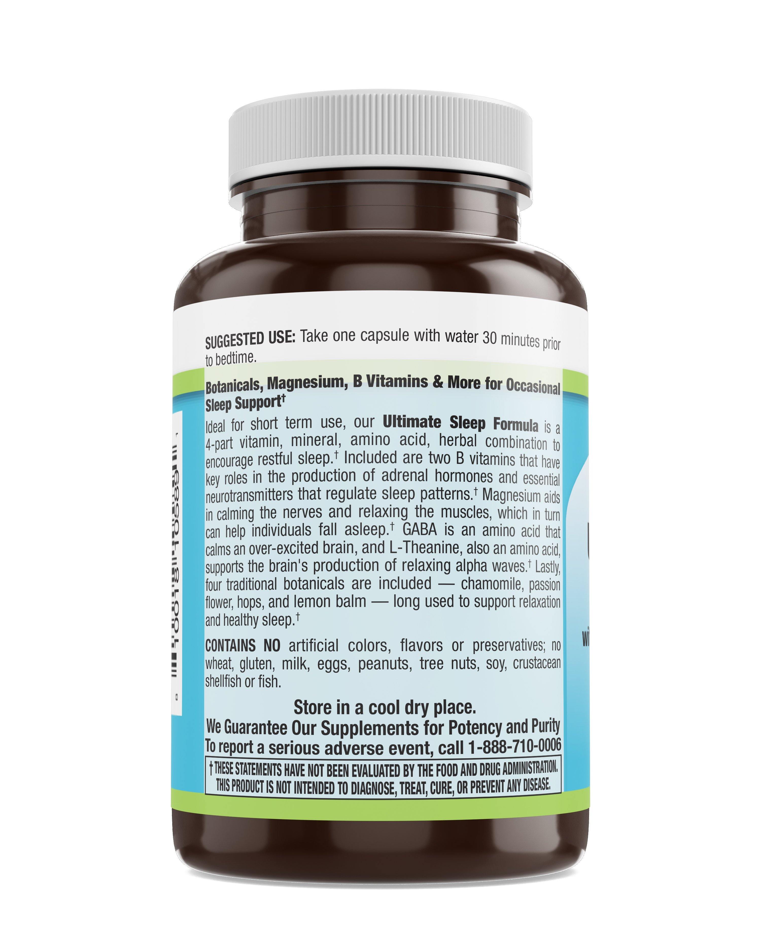 Livamed - Ultimate Sleep Formula Veg Caps 100 Count - Livamed Vitamins