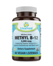 Load image into Gallery viewer, Livamed - Methyl B12 5,000mcg Lozenge  60 Count - Livamed Vitamins
