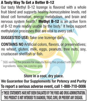 Methyl B12 5,000mcg Lozenge  60 Count