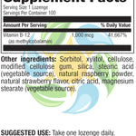 Methyl B12 1,000 mcg Veg Lozenge - Natural Berry Flavor 100 Count