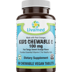 Livamed - Kids Chewable C 100 mg Veg Tabs 60 Count - Livamed Vitamins