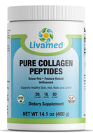 Livamed - Pure Collagen Peptides- Grass Fed & Pasture Raised 14.1 oz Count - Livamed Vitamins