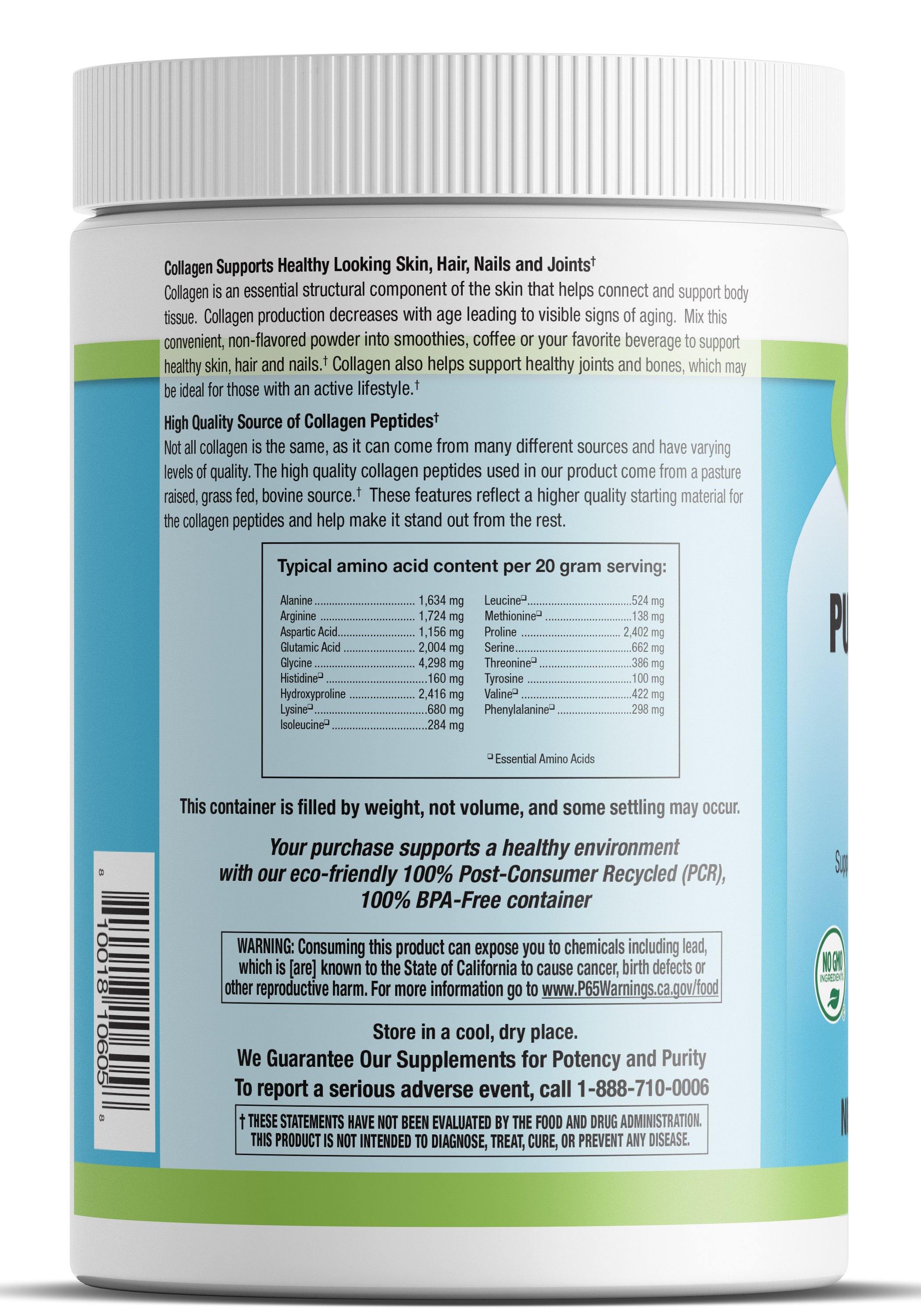 Livamed - Pure Collagen Peptides- Grass Fed & Pasture Raised 14.1 oz Count - Livamed Vitamins