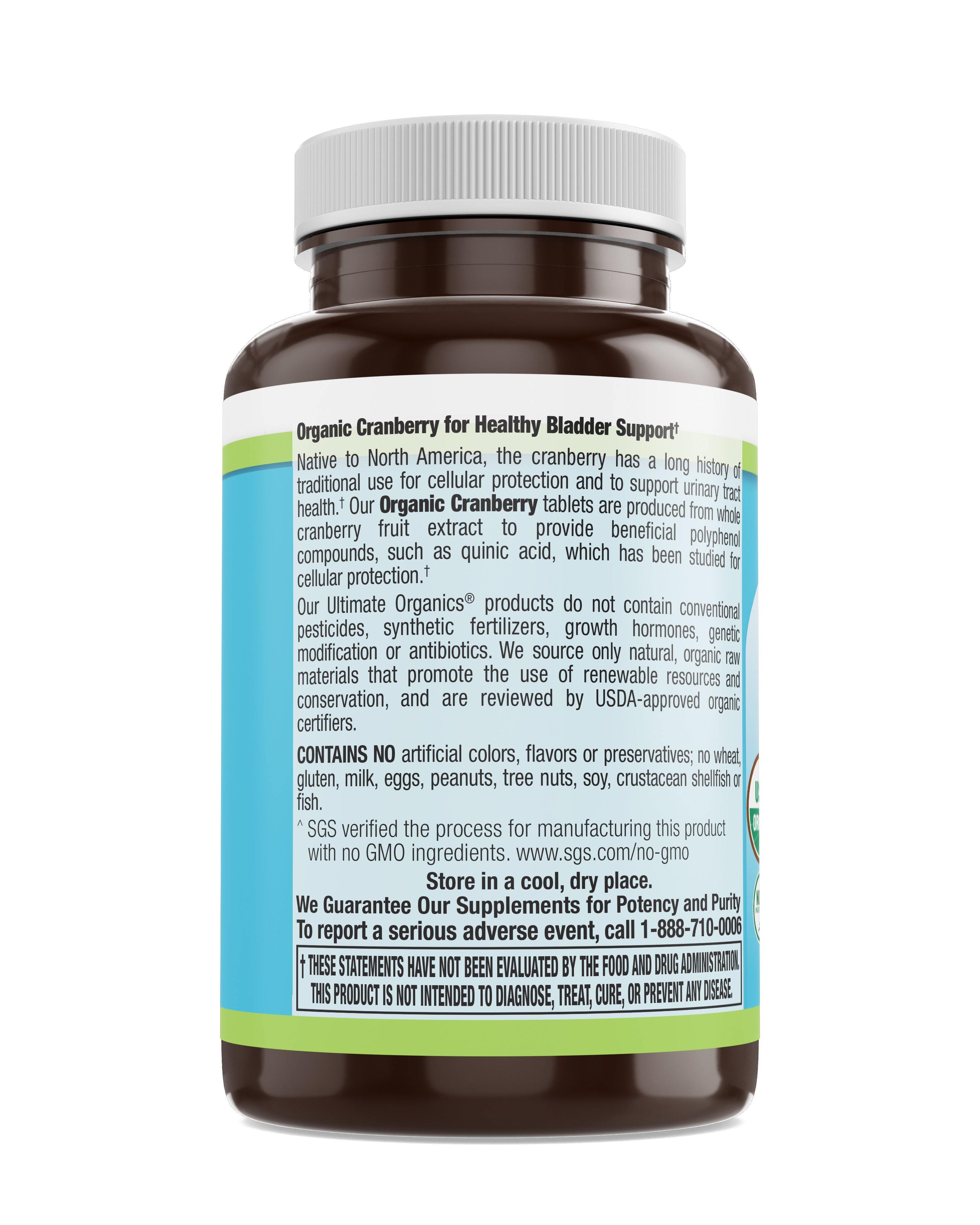 Livamed - Organic Cranberry 500 mg Veg Tabs  30 Count - Livamed Vitamins