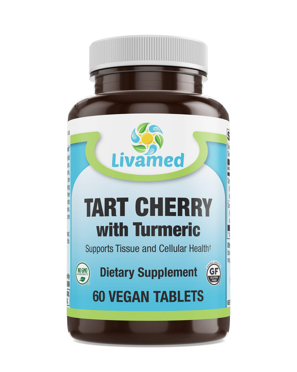 Livamed - Tart Cherry with Turmeric Veg Tabs 60 Count - Livamed Vitamins