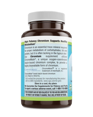 Livamed - Chromium Picolinate 200 mcg (ChromeMate® GTF) Veg Tabs 120 Count XXX - Livamed Vitamins