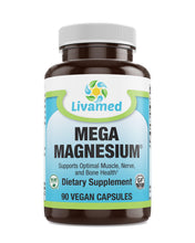 Load image into Gallery viewer, Livamed - Mega Magnesium® Veg Caps 90 Count - Livamed Vitamins
