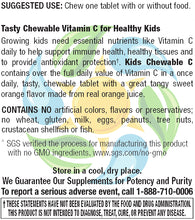 Load image into Gallery viewer, Kids Chewable C 100 mg Veg Tabs 60 Count
